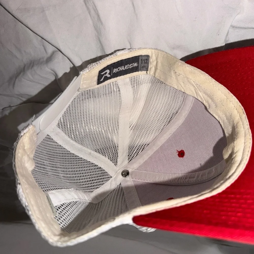 Red and White SnapBack cap